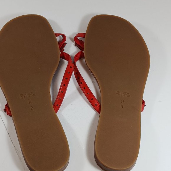 Coach Red Feather Sandals - Picture 9 of 12